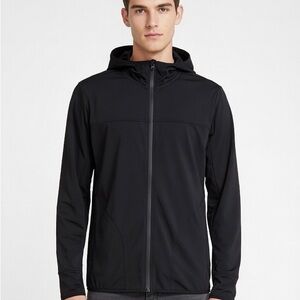2xist Men's Black Hooded Windbreaker